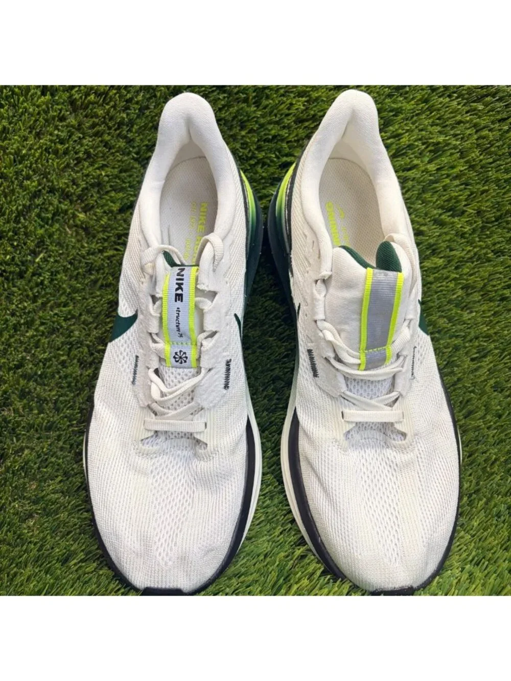 Nike Air Zoom Structure 25 Mens Size 10.5 White Athletic Running Shoes Sneakers
